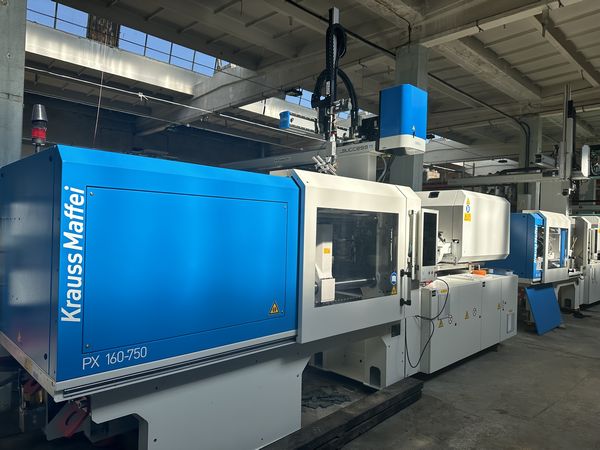 Krauss Maffei KM 160-750 PX z robotem Sepro Success 11 / Maszyna elektryczna / Godziny pracy: 1.583 h w trybie automatycznym 