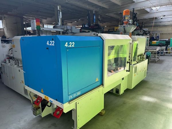 Krauss Maffei KM 81-380 PX z robotem Sepro Industrial Robot Succes 7 / Maszyna elektryczna